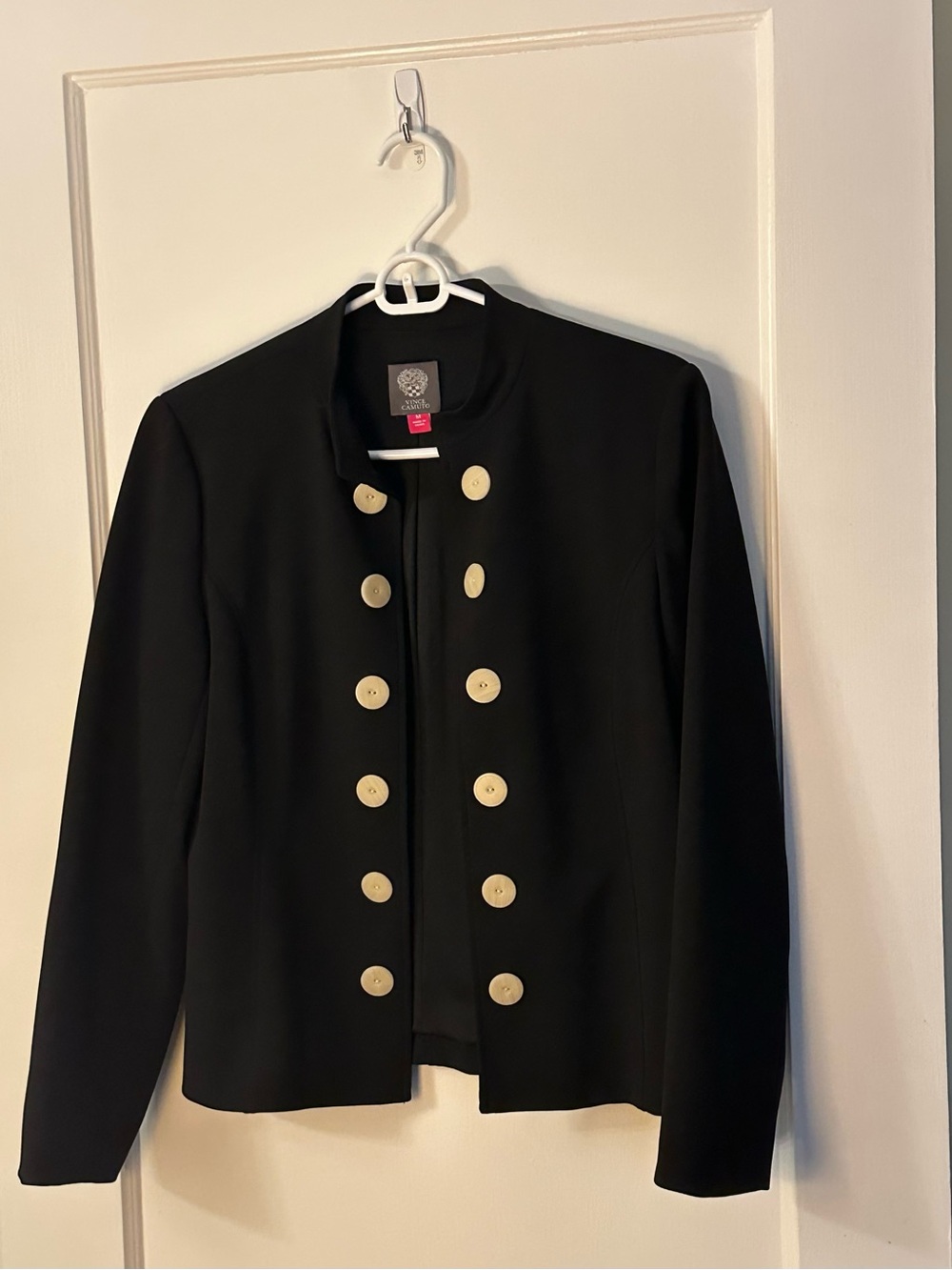 Vince Camuto Black Blazer with Cream Buttons